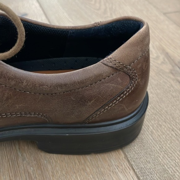 Ecco | Helsinki Brown Leather Bicycle Toe Size 9 - Picture 11 of 12